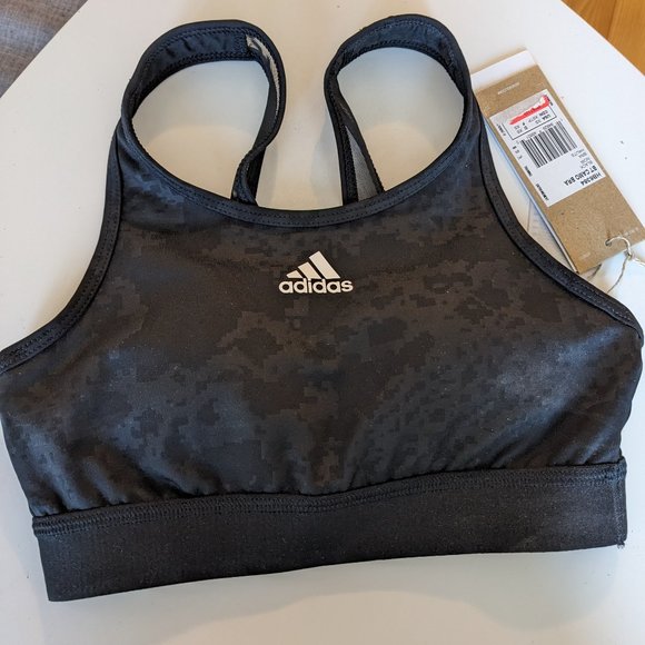 Never worn Black Adidas Sports Bra, size XS - Picture 1 of 3